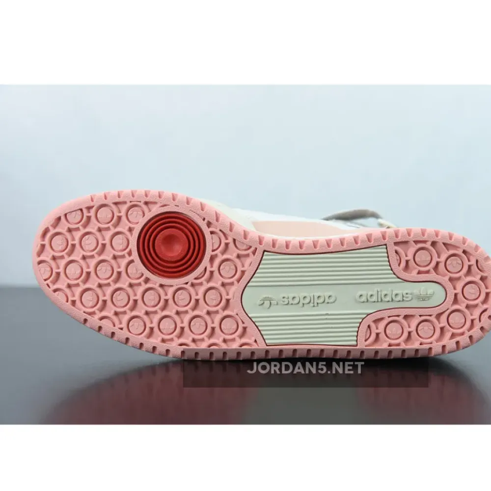 adidas Forum 84 High Off White/Pink Glow-Vivid Red  H01670