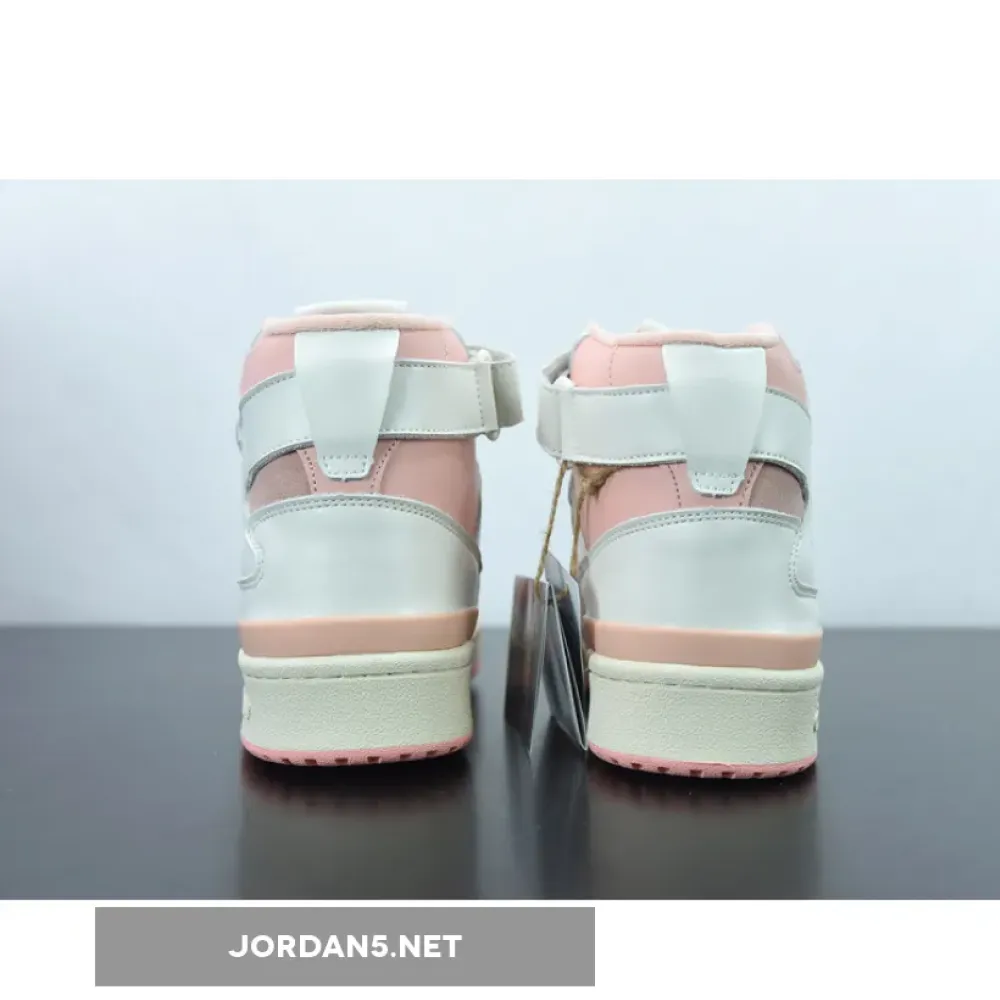 adidas Forum 84 High Off White/Pink Glow-Vivid Red  H01670