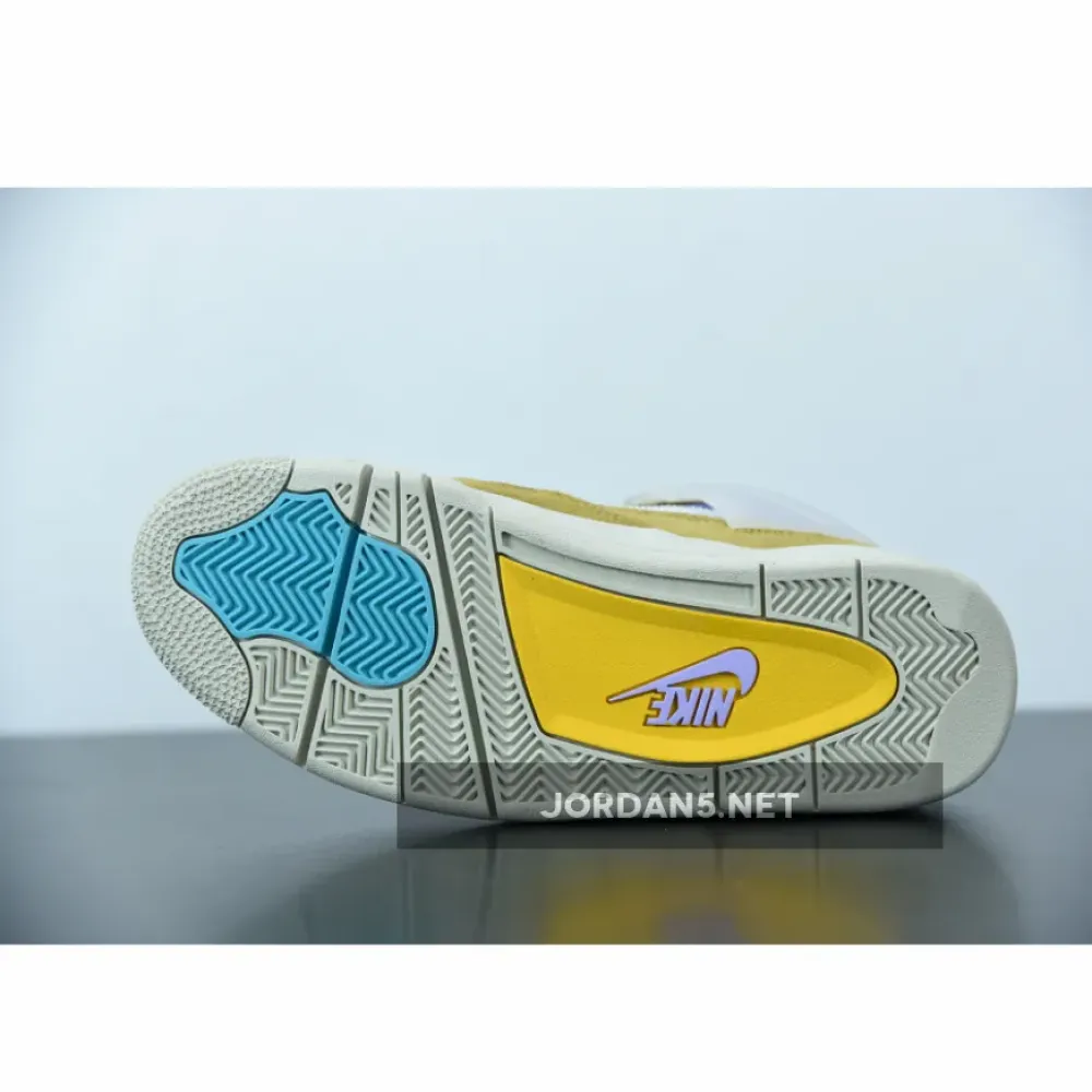 Union x Air Jordan 4 Desert Moss/Turquoise Blue-Dark Iris  DJ5718-300