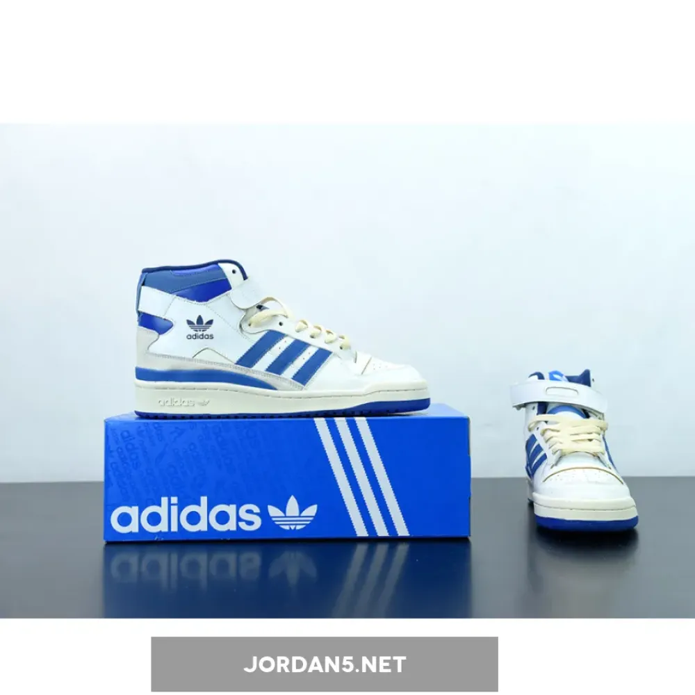 adidas Forum ’84 Hi Cloud White/Bold Blue  FY7793