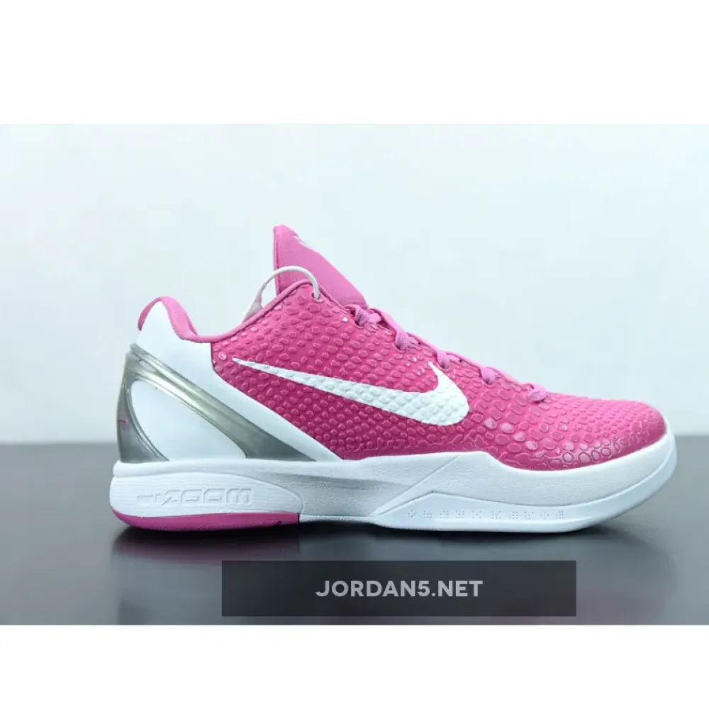Nike Kobe 6 Protro “Think Pink” Pinkfire/Metallic Silver-White  CW2190-600