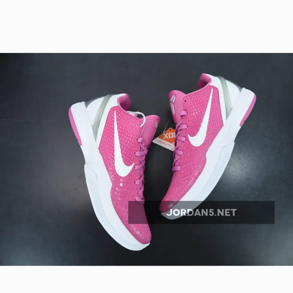 Nike Kobe 6 Protro “Think Pink” Pinkfire/Metallic Silver-White  CW2190-600