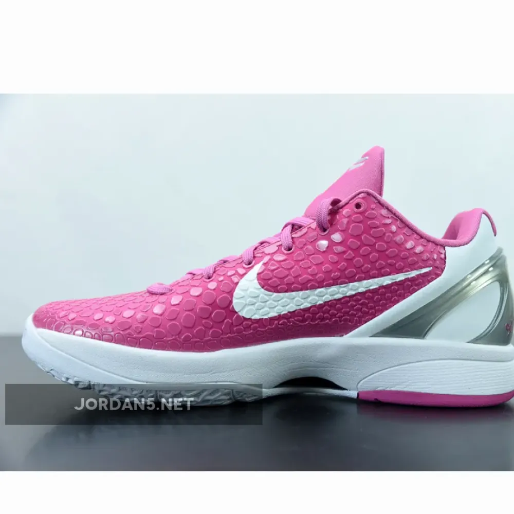 Nike Kobe 6 Protro “Think Pink” Pinkfire/Metallic Silver-White  CW2190-600