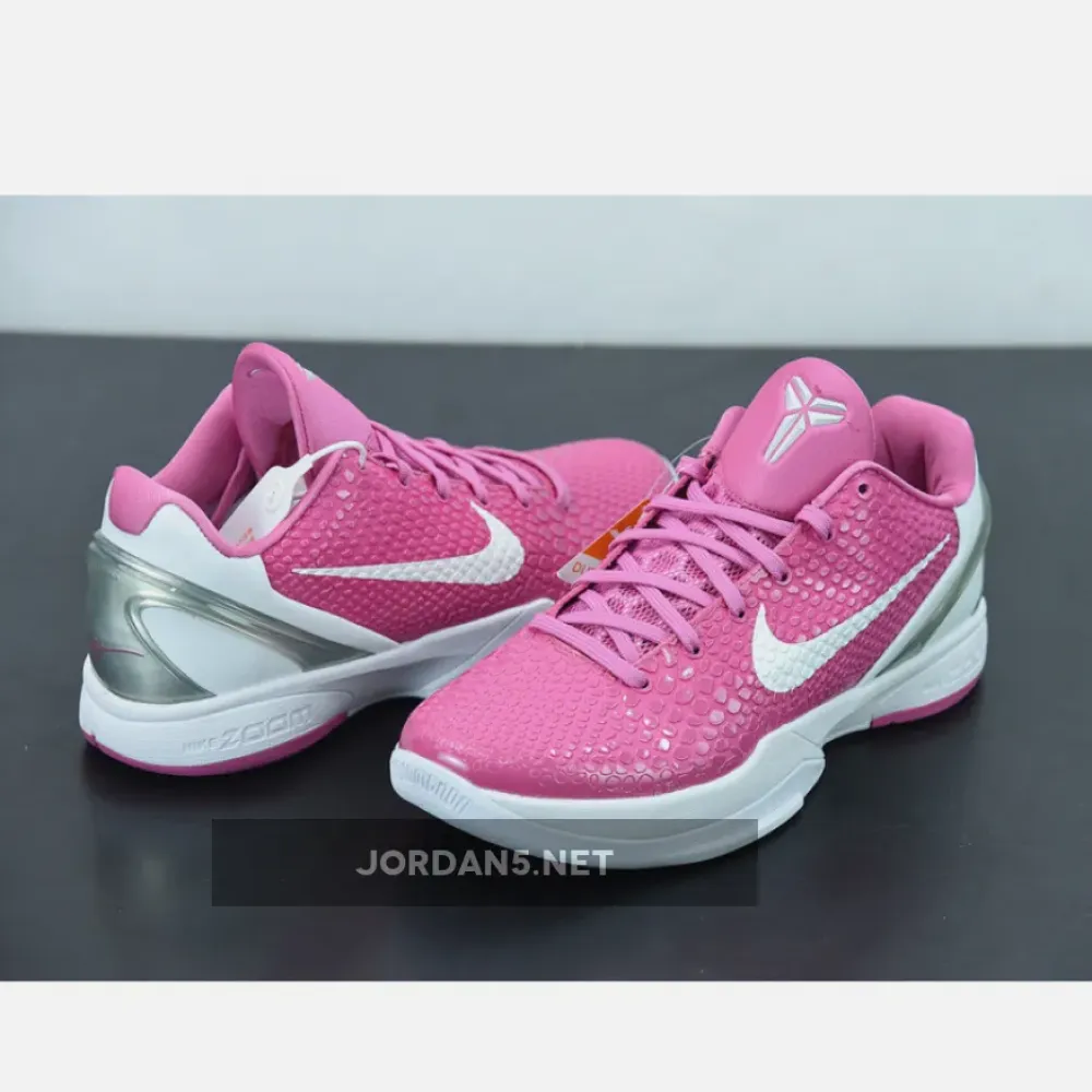 Nike Kobe 6 Protro “Think Pink” Pinkfire/Metallic Silver-White  CW2190-600
