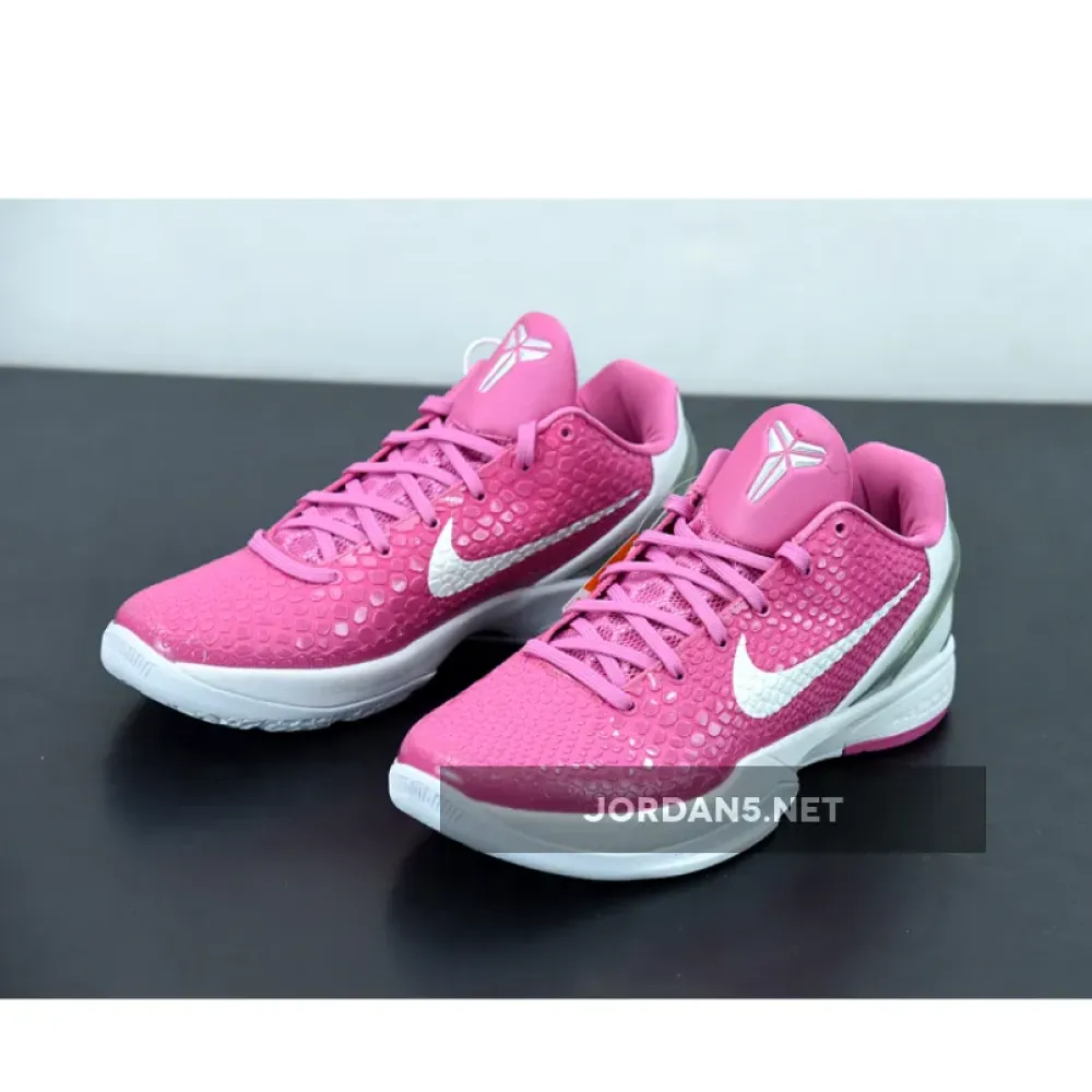 Nike Kobe 6 Protro “Think Pink” Pinkfire/Metallic Silver-White  CW2190-600