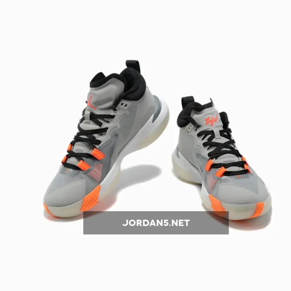 Jordan Zion 1 Wolf Grey/Black-Orange