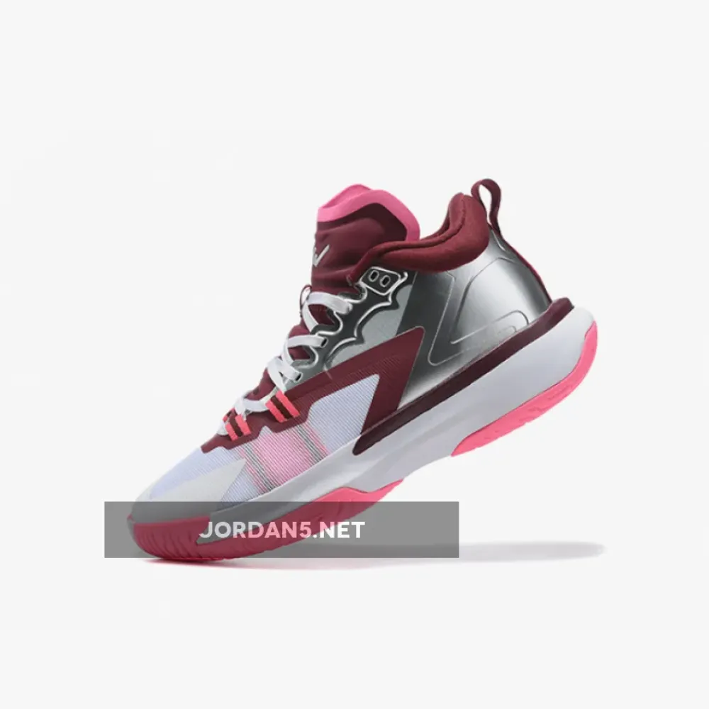 Jordan Zion 1 “Marion” White/Hyper Pink-Dark Beetroot-Metallic Silver DA3130-100