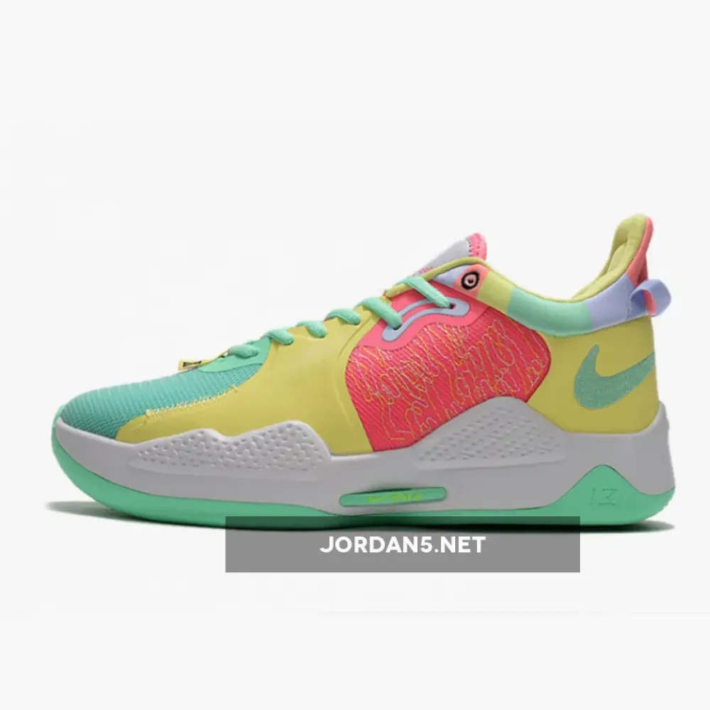 Nike PG 5 “Daughters” Green Glow/White-Sunset Pulse-Black  CW3143-301