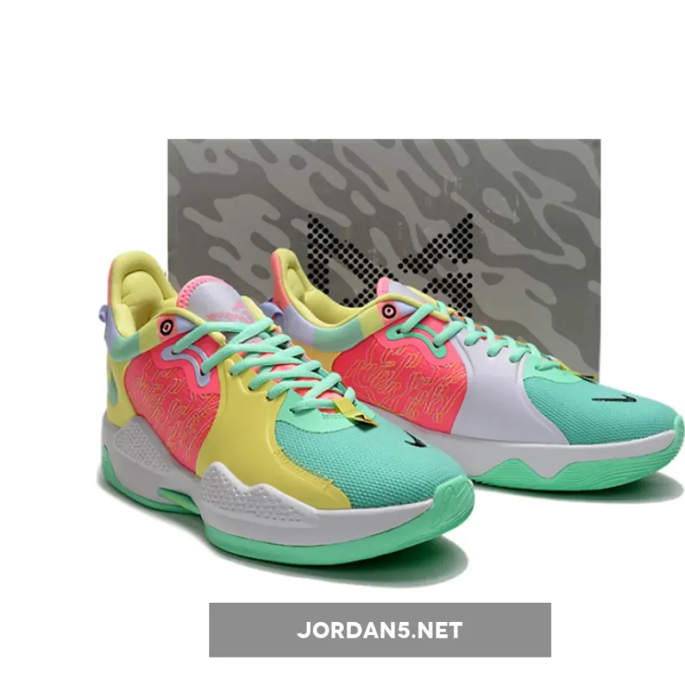 Nike PG 5 “Daughters” Green Glow/White-Sunset Pulse-Black  CW3143-301