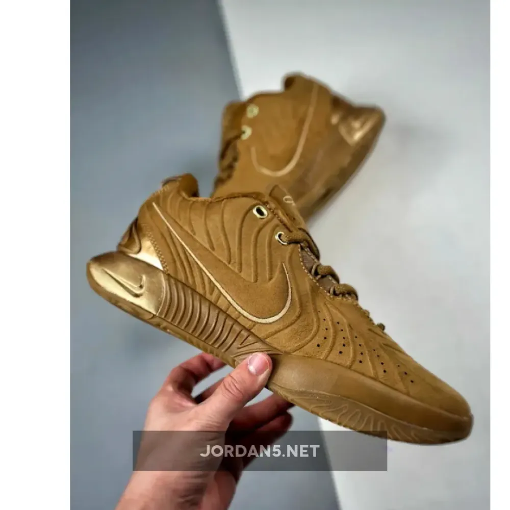 Nike LeBron 21 Brown Gold PE