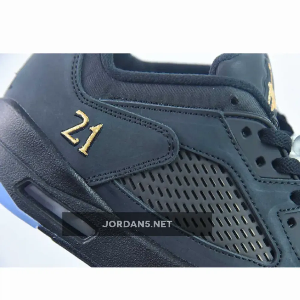 Air Jordan 5 Low “Wings” Black / Metallic Gold DJ1094-001