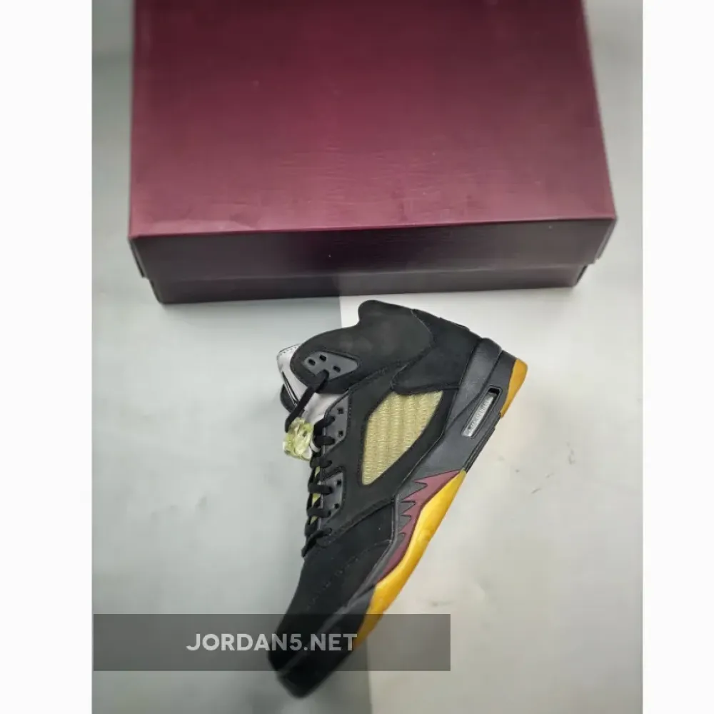 A Ma Maniére x Air Jordan 5 Black/Burgundy Crush  FD1330-001