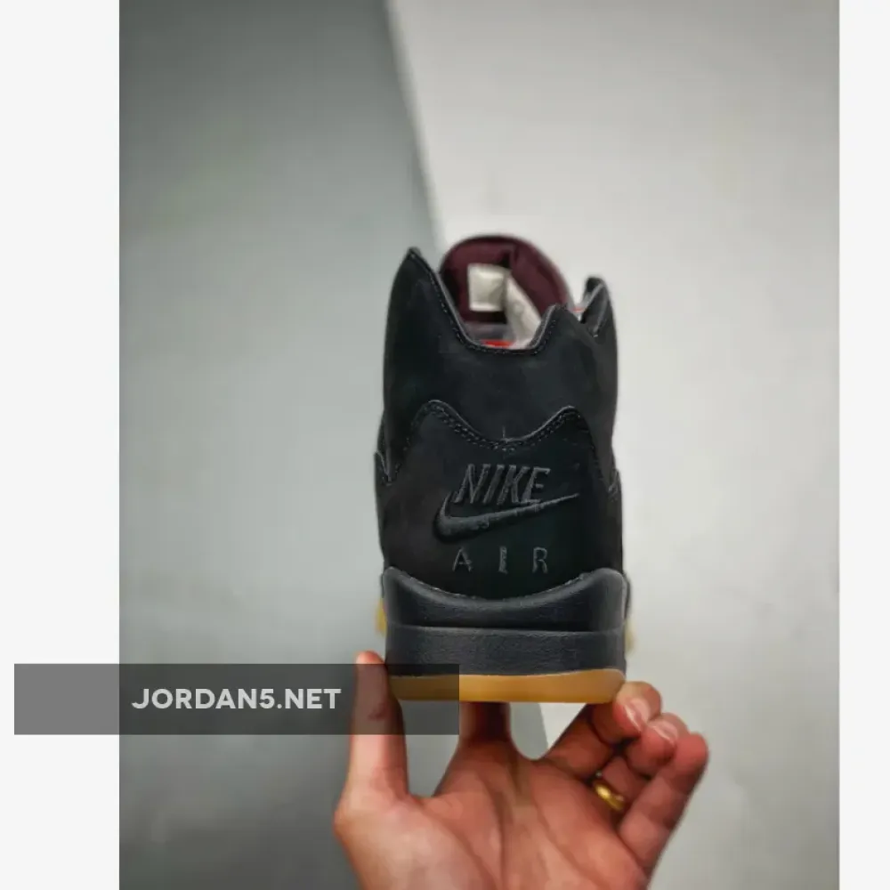 A Ma Maniére x Air Jordan 5 Black/Burgundy Crush  FD1330-001