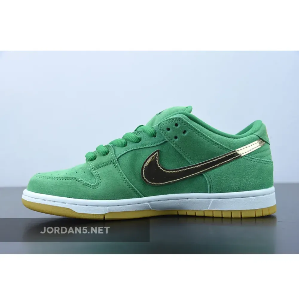 Nike SB Dunk Low “St. Patrick’s Day” Lucky Green/Gold  BQ6817-303