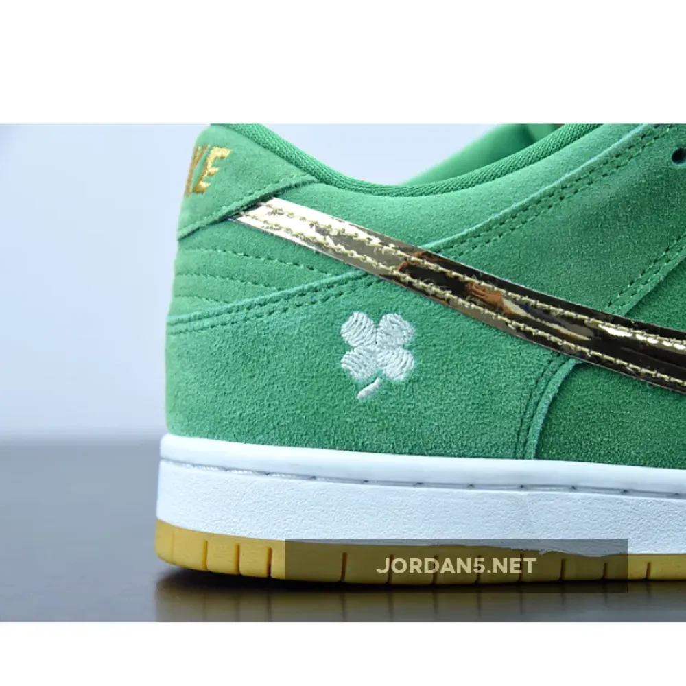 Nike SB Dunk Low “St. Patrick’s Day” Lucky Green/Gold  BQ6817-303