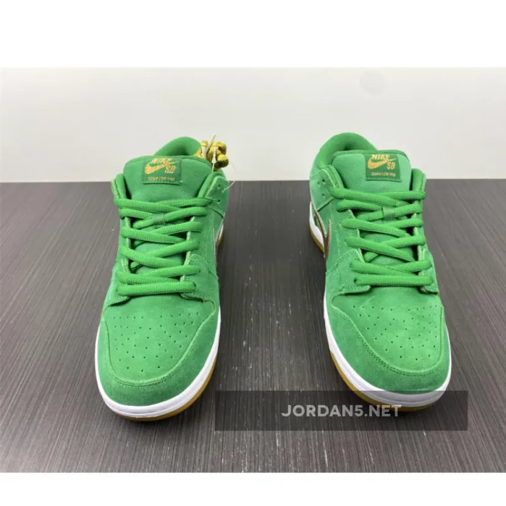 Nike SB Dunk Low “St. Patrick’s Day” Lucky Green/Gold  BQ6817-303