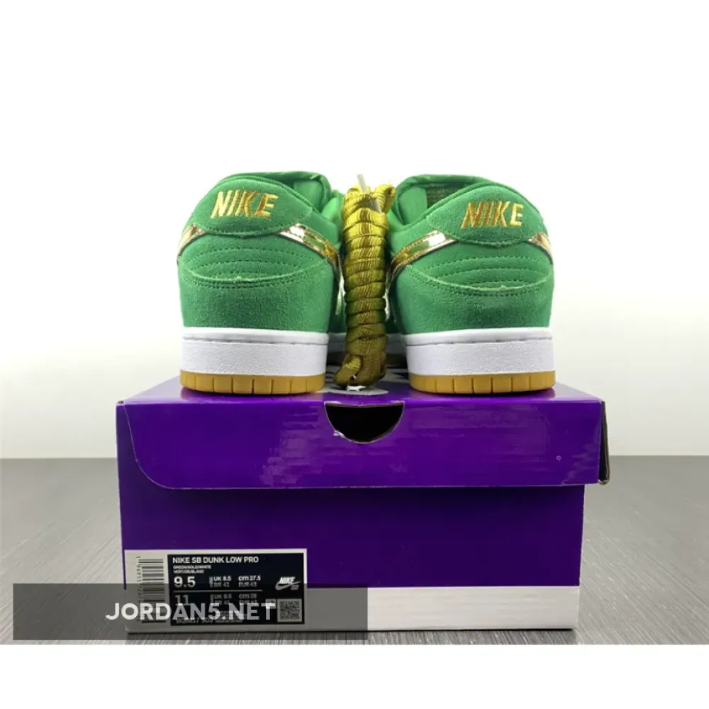 Nike SB Dunk Low “St. Patrick’s Day” Lucky Green/Gold  BQ6817-303