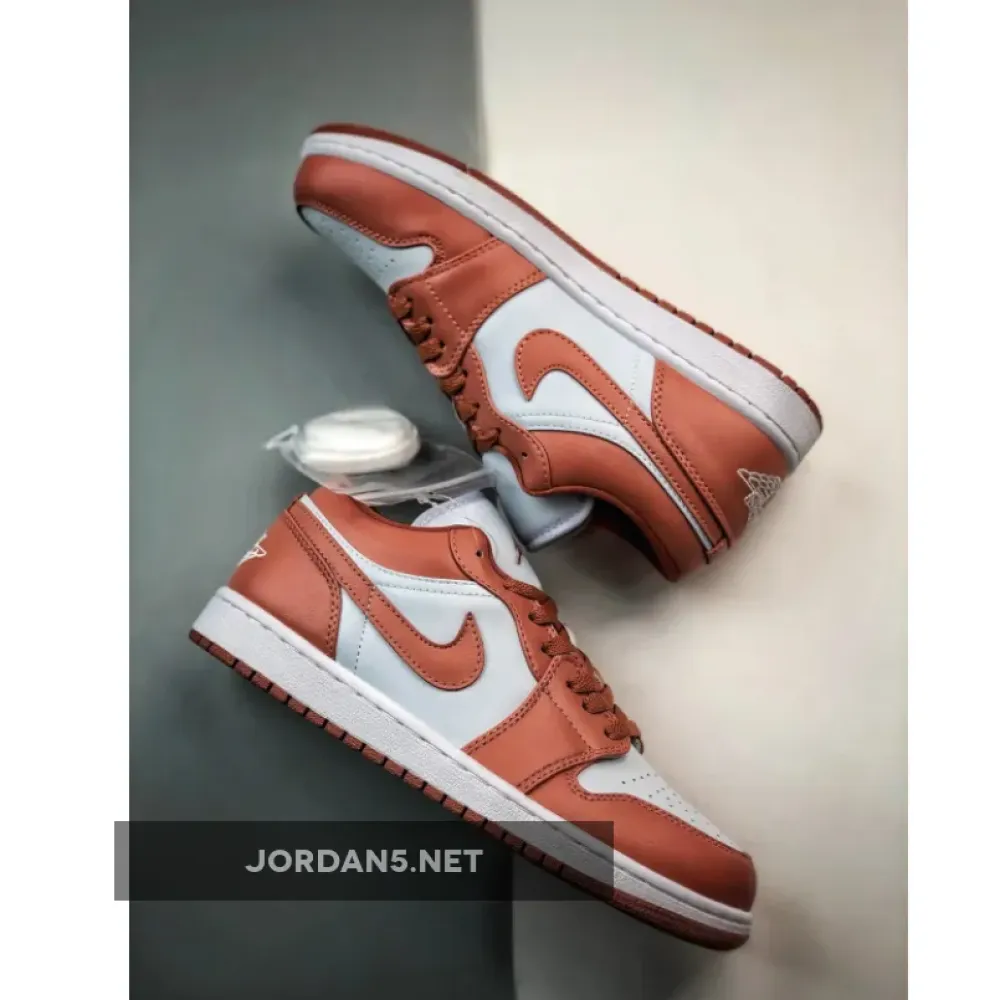 Air Jordan 1 Low Pure Platinum/Sky J Orange-White  DC0774-080