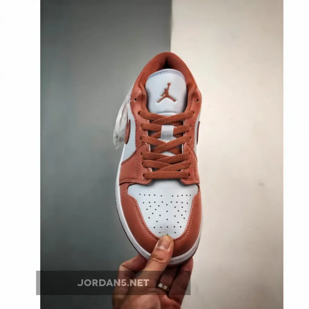 Air Jordan 1 Low Pure Platinum/Sky J Orange-White  DC0774-080