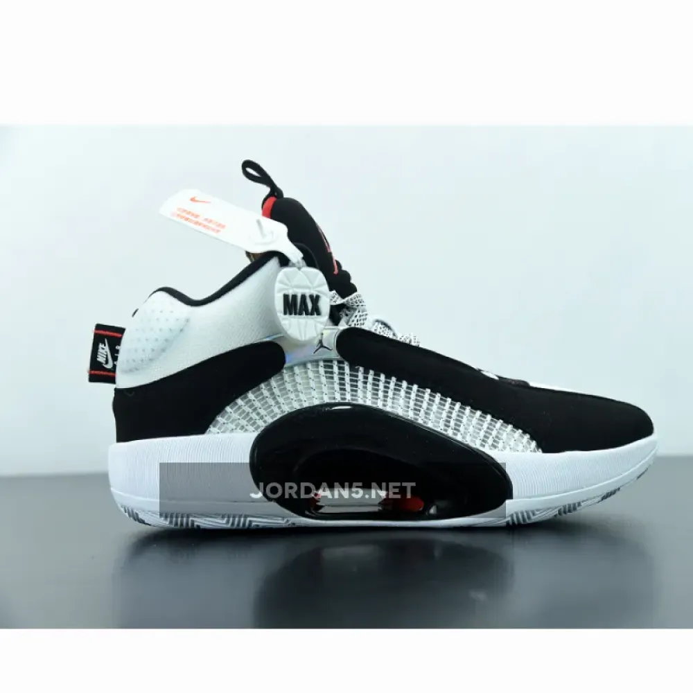 Air Jordan 35 ‘DNA’ White/Black-Fire Red  CQ4227-001