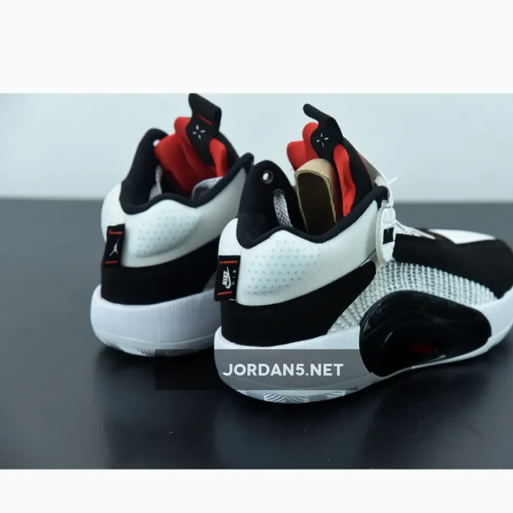 Air Jordan 35 ‘DNA’ White/Black-Fire Red  CQ4227-001