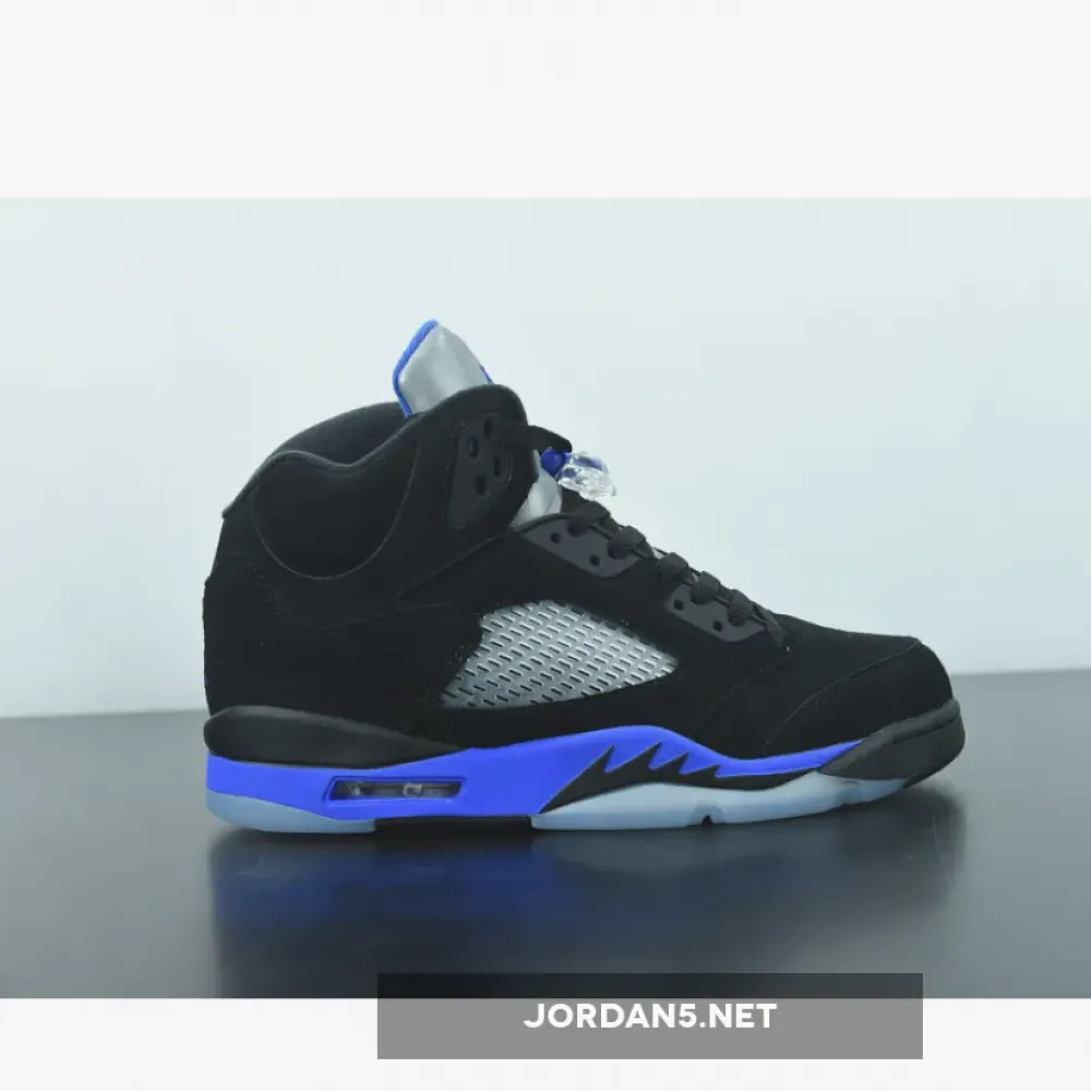 Air Jordan 5 Black/Racer Blue-Reflective Silver  CT4838-004