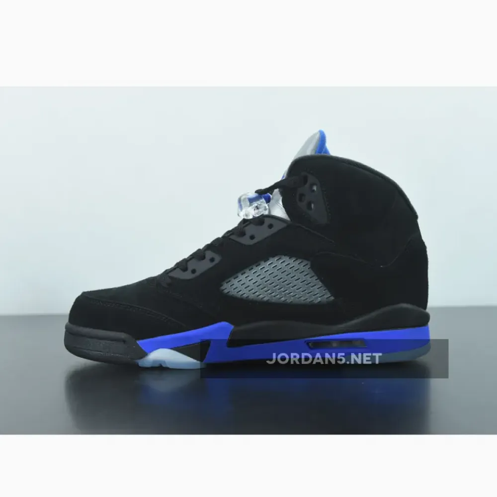 Air Jordan 5 Black/Racer Blue-Reflective Silver  CT4838-004