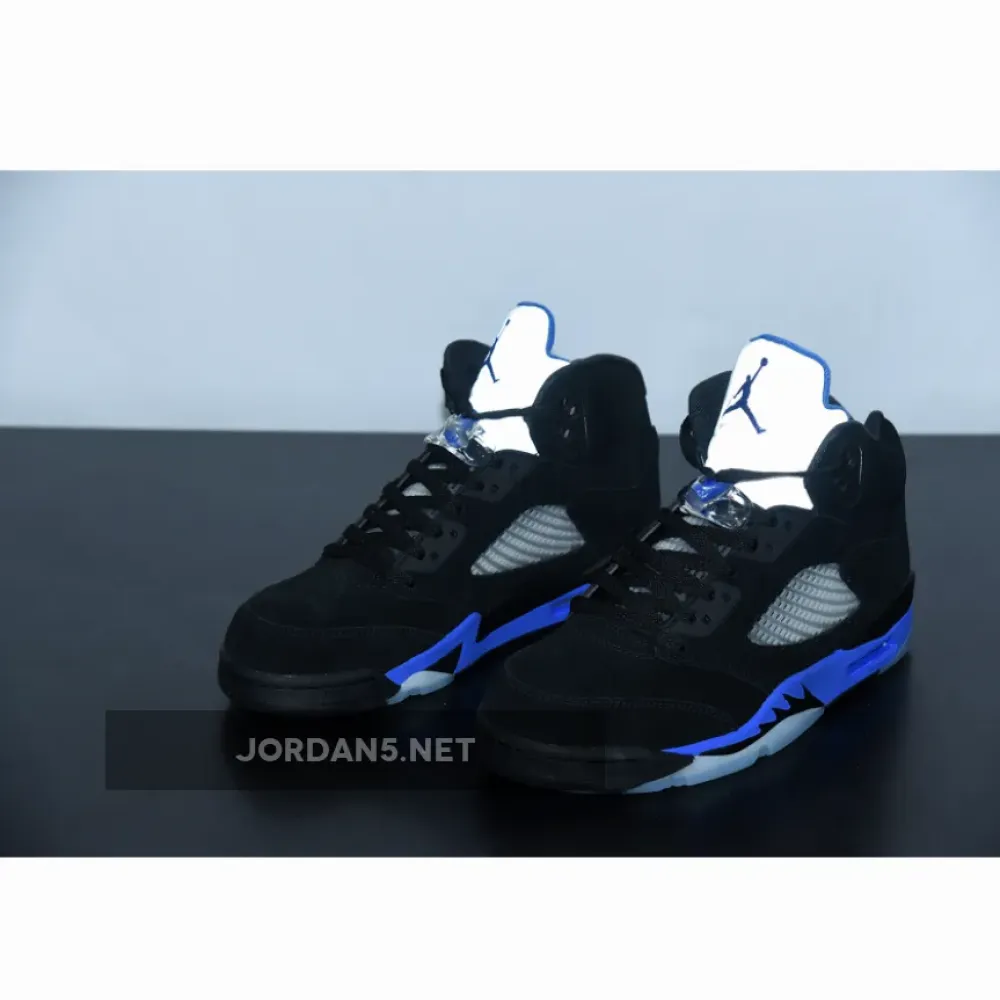 Air Jordan 5 Black/Racer Blue-Reflective Silver  CT4838-004