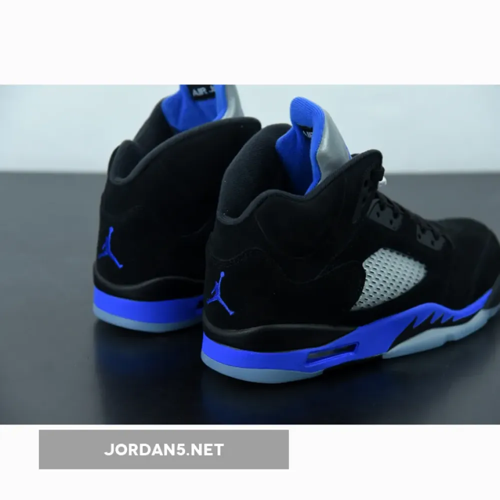 Air Jordan 5 Black/Racer Blue-Reflective Silver  CT4838-004
