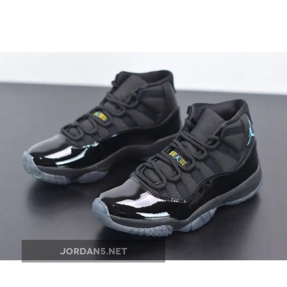 Air Jordan 11 Retro Black/Gamma Blue-Black-Varsity Maize  378037-006