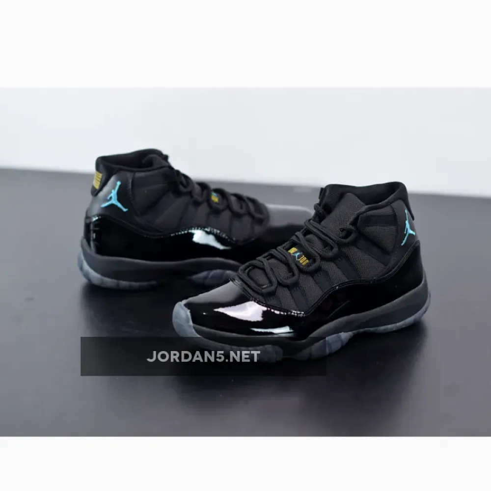 Air Jordan 11 Retro Black/Gamma Blue-Black-Varsity Maize  378037-006