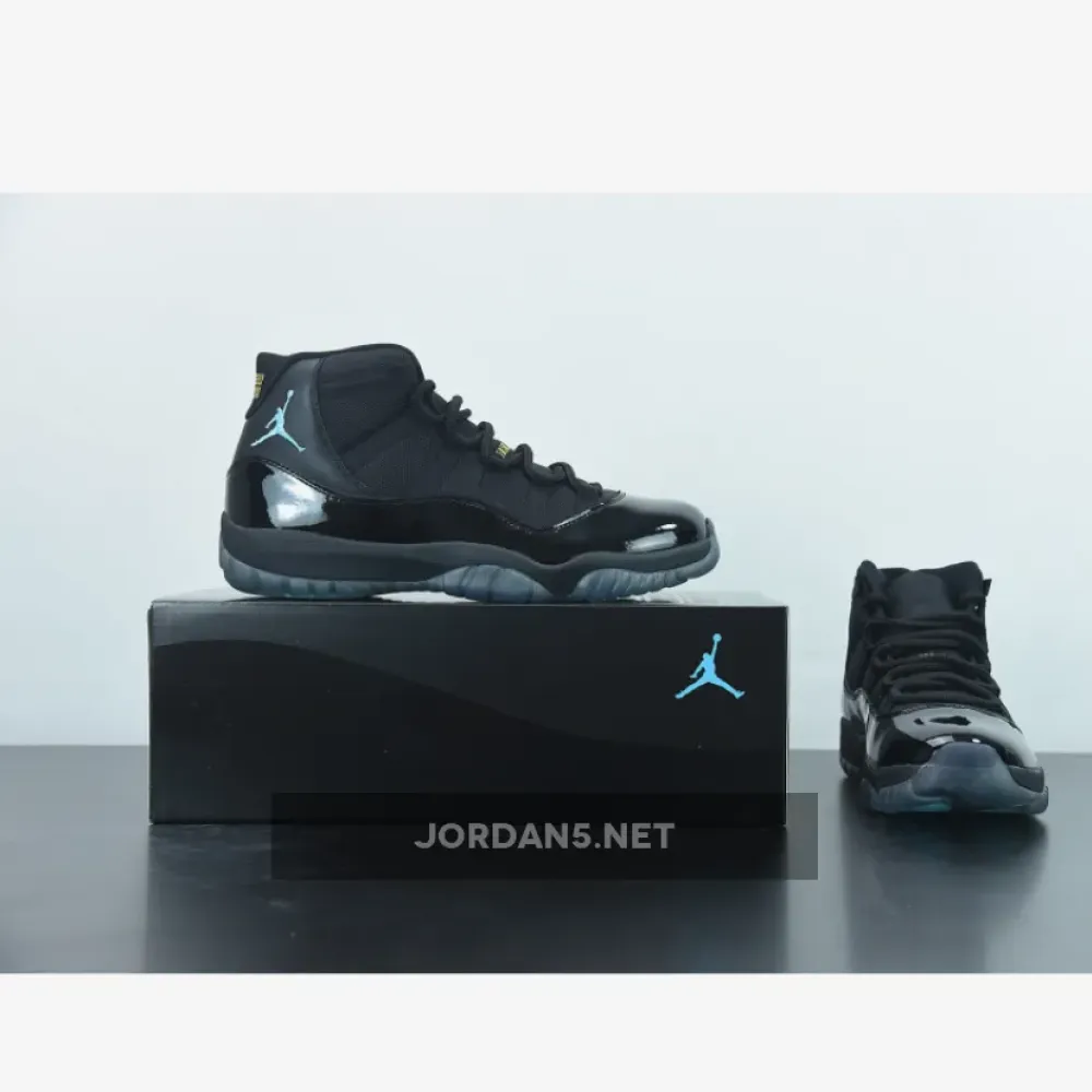 Air Jordan 11 Retro Black/Gamma Blue-Black-Varsity Maize  378037-006
