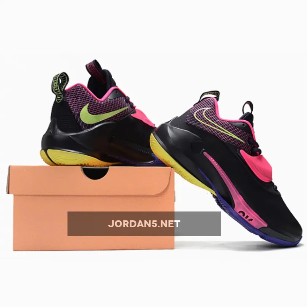 Nike Zoom Freak 3 Cave Purple/Light Lemon Twist/Pink Blast DA0694-500