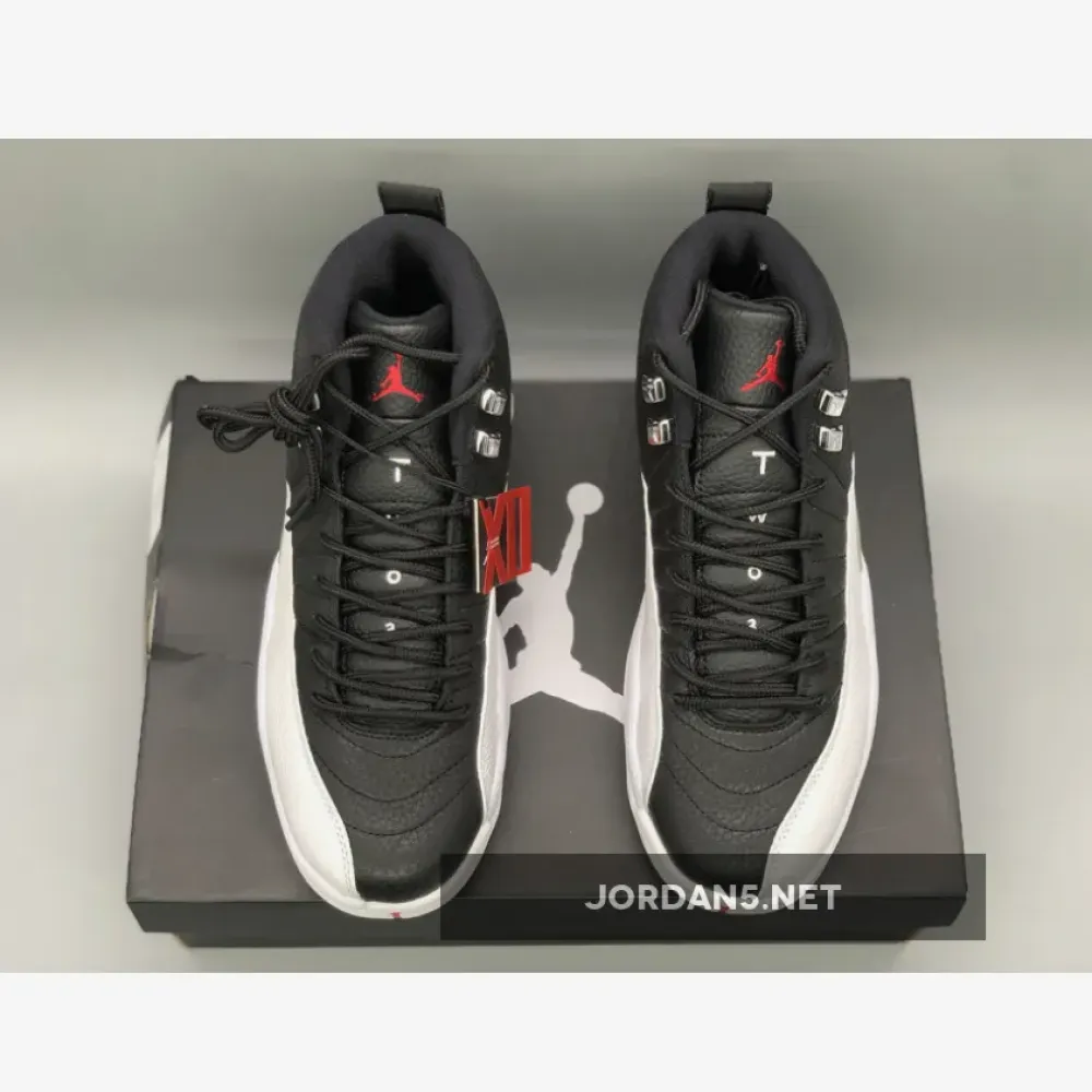 Air Jordan 12 “Playoffs” Black/Varsity Red-White  CT8013-006