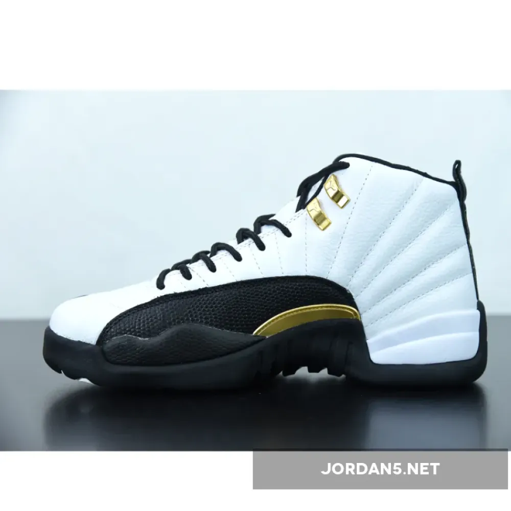 Air Jordan 12 “Royalty” White/Black-Metallic Gold  CT8013-170