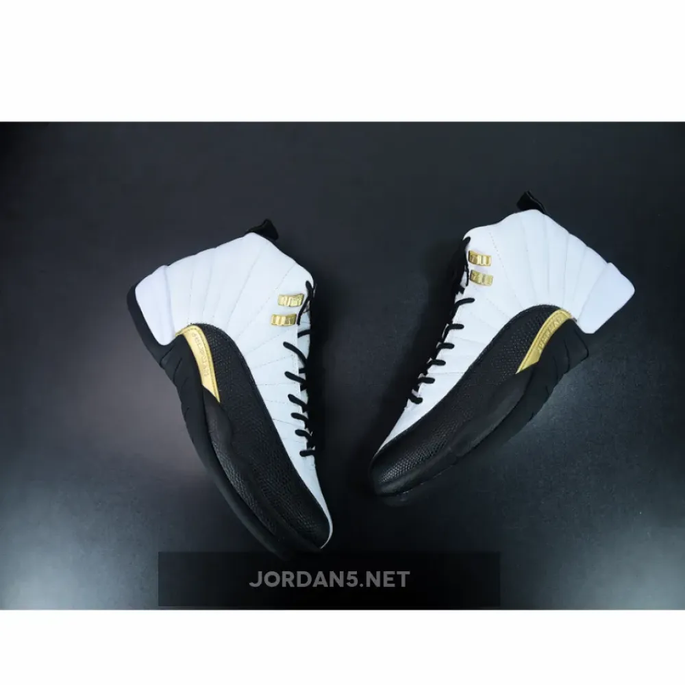 Air Jordan 12 “Royalty” White/Black-Metallic Gold  CT8013-170