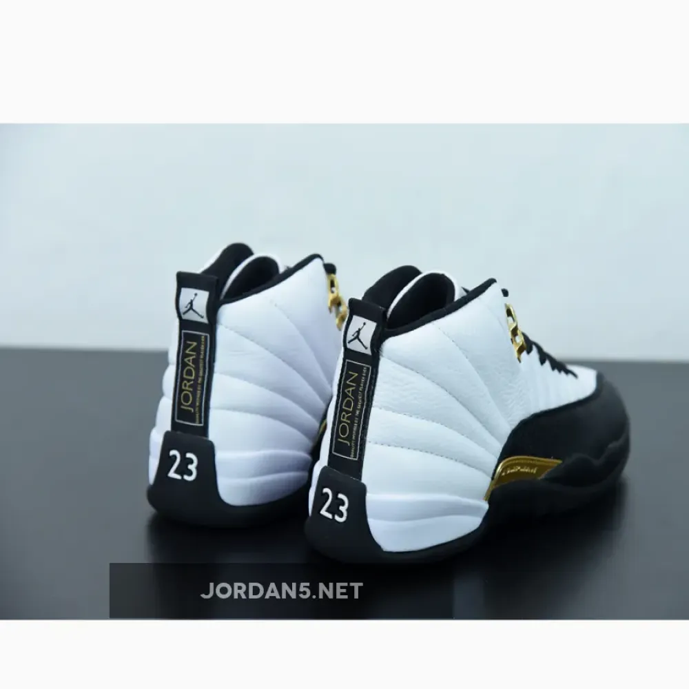 Air Jordan 12 “Royalty” White/Black-Metallic Gold  CT8013-170