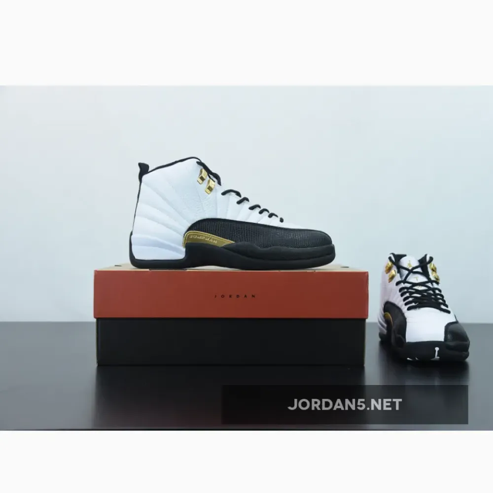 Air Jordan 12 “Royalty” White/Black-Metallic Gold  CT8013-170