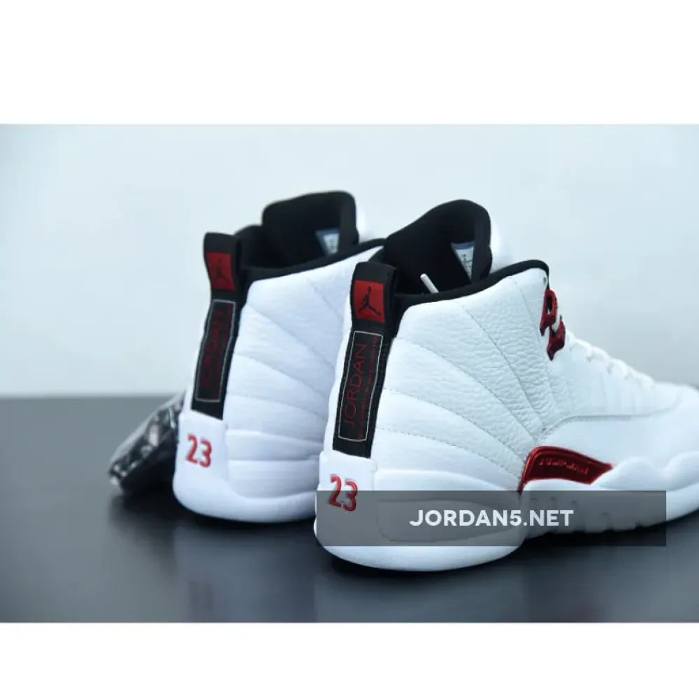 Air Jordan 12 “Twist” White/University Red-Black  CT8013-106