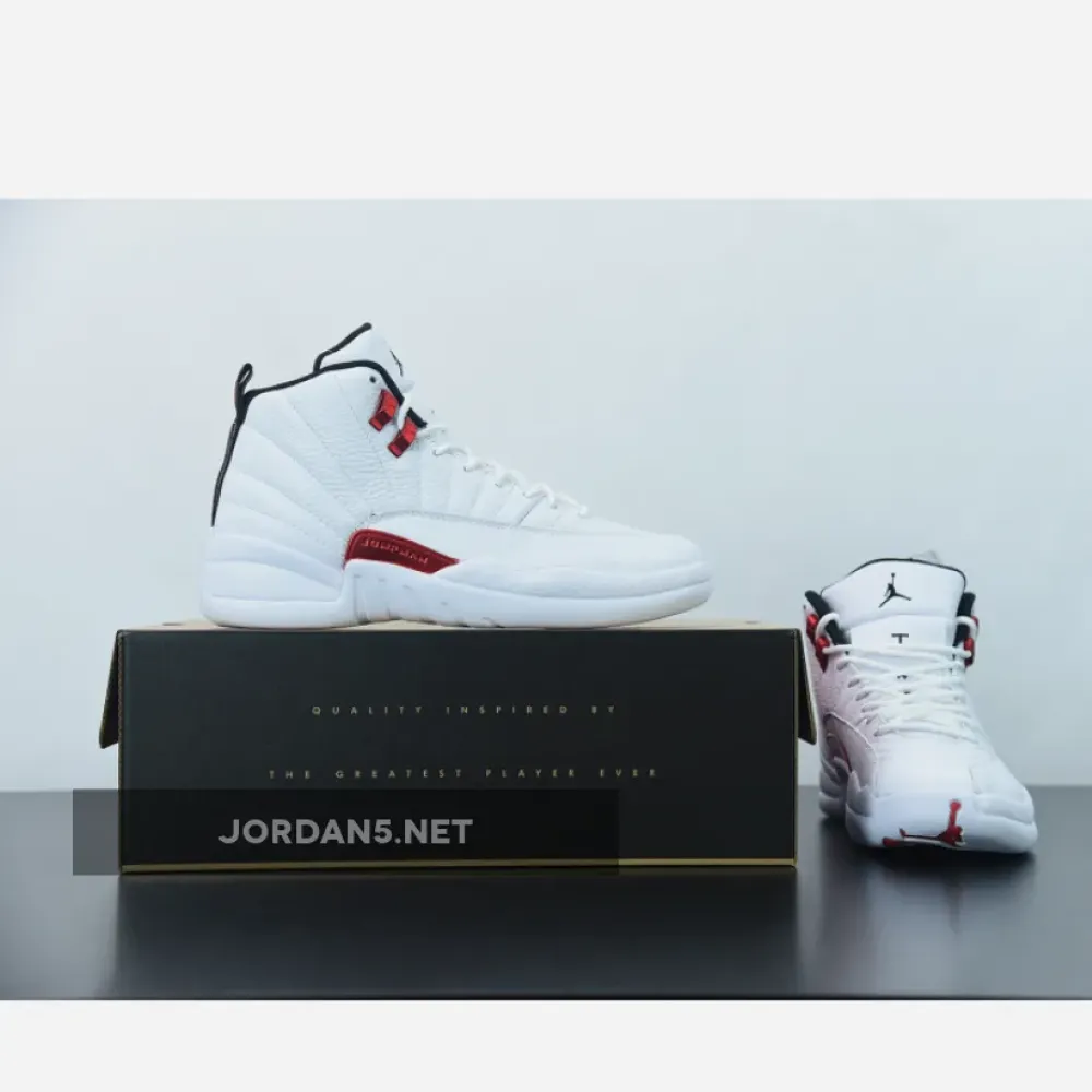 Air Jordan 12 “Twist” White/University Red-Black  CT8013-106