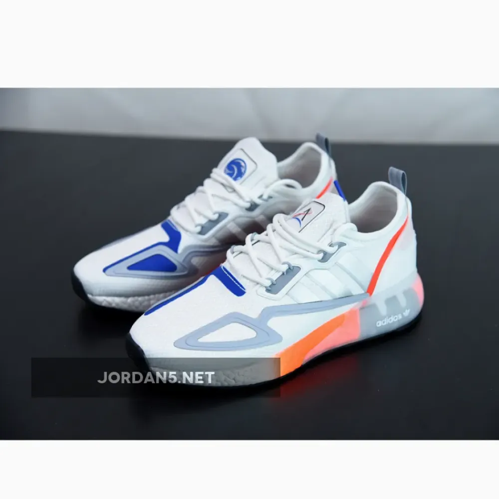 adidas ZX 2K Boost White/Metallic Silver/Glow Blue  FY5725