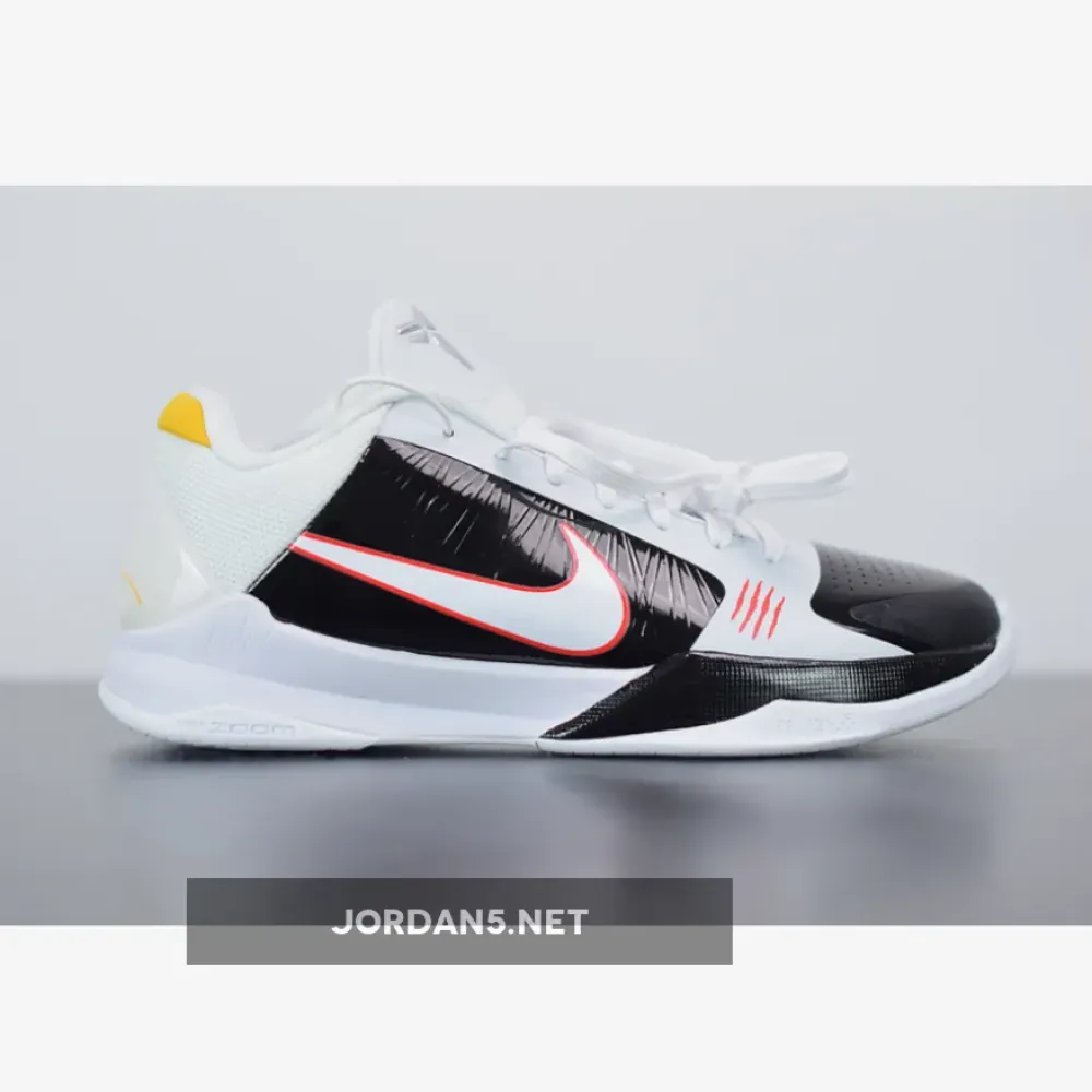 Nike Kobe 5 Protro “Alternate Bruce Lee” White/Black-Comet Red CD4991-101