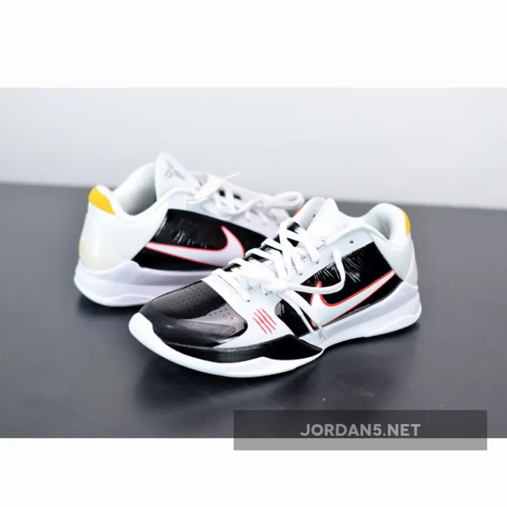 Nike Kobe 5 Protro “Alternate Bruce Lee” White/Black-Comet Red CD4991-101