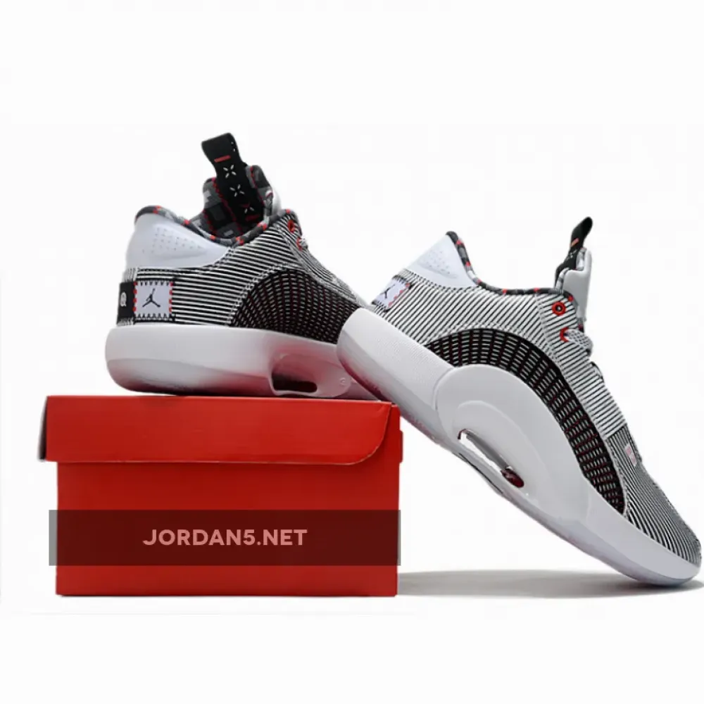 Air Jordan 35 Low “Quai 54” White/Black-University Red  DJ2830-106