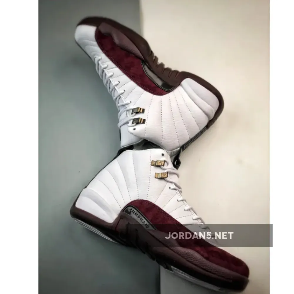 A Ma Maniére x Air Jordan 12 White/Black-Burgundy Crush  DV6989-100