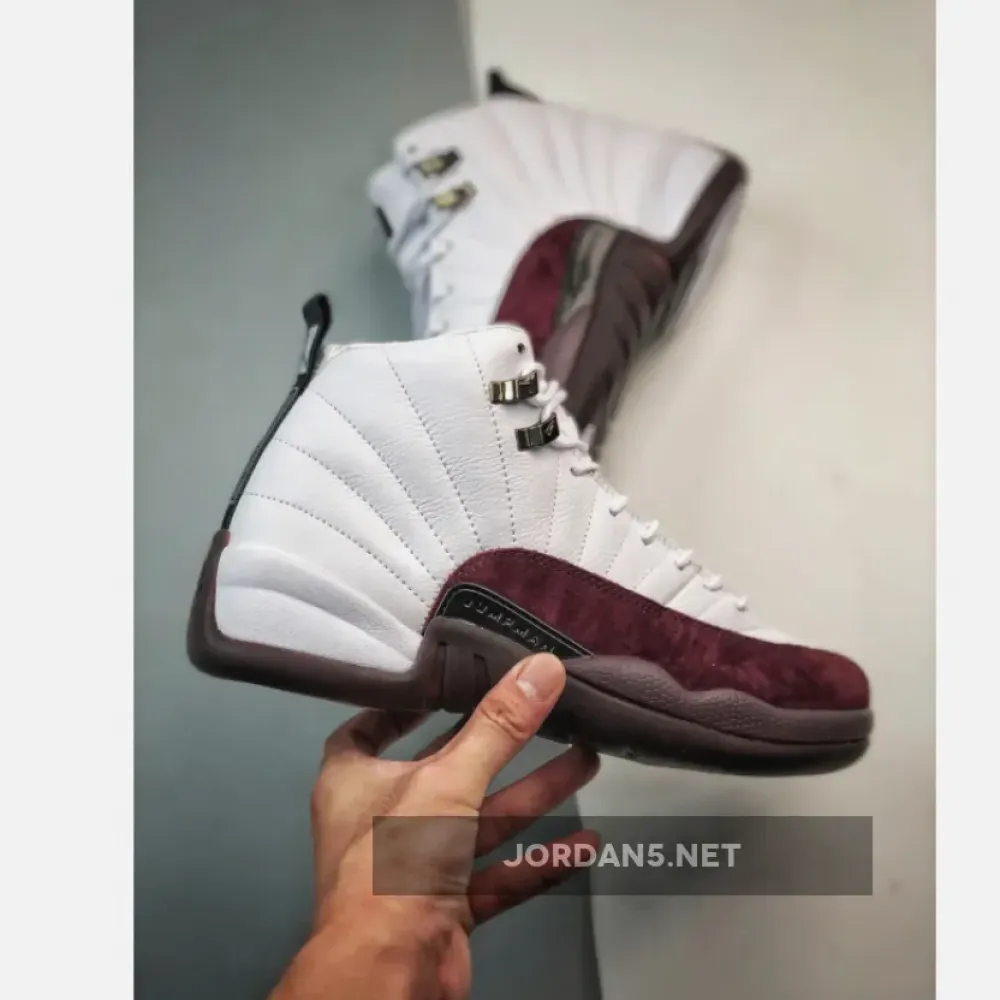 A Ma Maniére x Air Jordan 12 White/Black-Burgundy Crush  DV6989-100