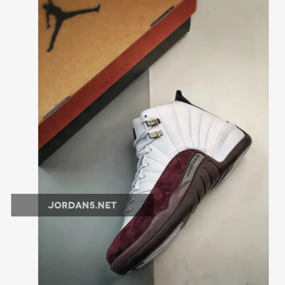 A Ma Maniére x Air Jordan 12 White/Black-Burgundy Crush  DV6989-100