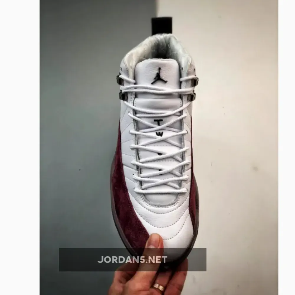 A Ma Maniére x Air Jordan 12 White/Black-Burgundy Crush  DV6989-100