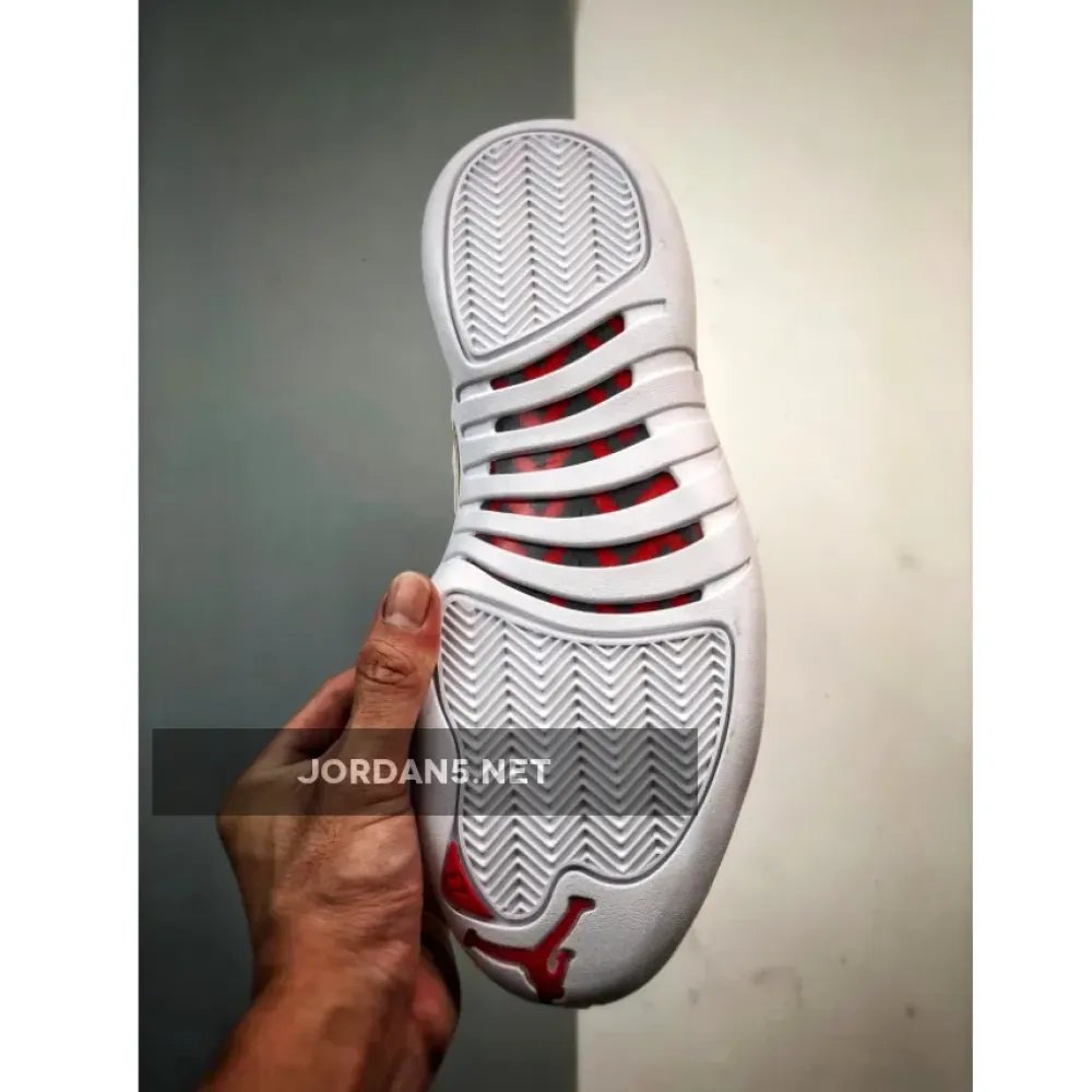 Air Jordan 12 “FIBA” White/Red-Metallic Gold 130690-107