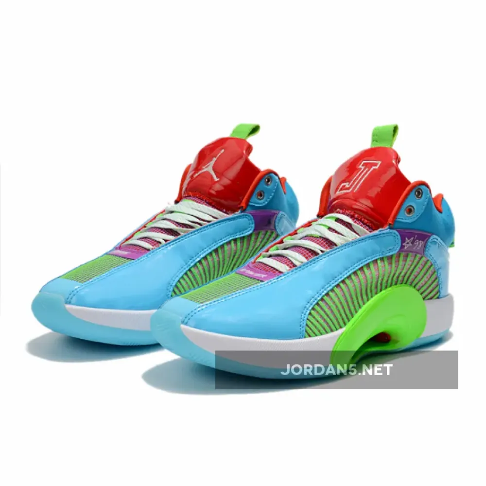 Jayson Tatum x Air Jordan 35 ‘Greatest Gift’ Blue Fury  DD3669-400